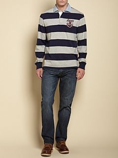 Howick The King`s stripe rugby Navy   