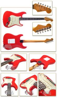 Fender® Mark Knopfler Stratocaster® Electric Guitar in Hot Rod Red