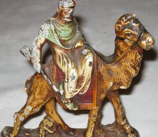 Hubley Arab War Knight Camel Gun Art Statue Sculpture Bookends