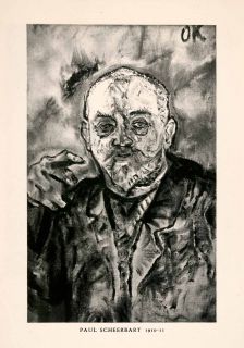 Paul Scheerbart Portrait Expressionism Oskar Kokoschka Austria