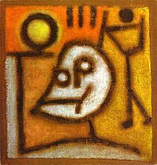 Abstract Paul Klee Oil on Paper