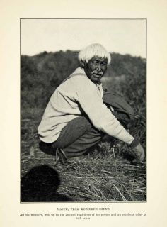 1927 Print Nasuk Kotzebue Sound Eskimo Fifth Thule Expedition Native