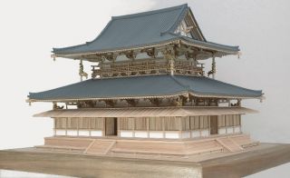 Horyuji Kondo Temple Wood Japanese Model Kit Japan