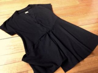 99c Start Sale Kondo Tricot Black Short Sleeve Top 12 14 Loose Fit Top