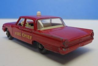 Matchbox Lesney 59 Fire Chiefs Car Ford Fairlane