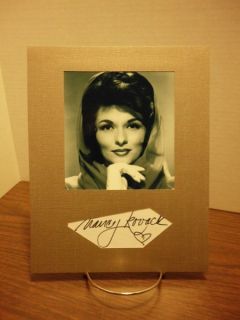 Nancy Kovack Autograph Signed Display Young Beautiful COA