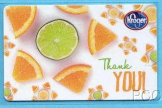 Kroger Thank You 2012 Gift Card