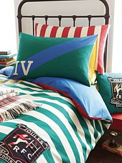Joules Rugby stripe duvet covers d/b mul   
