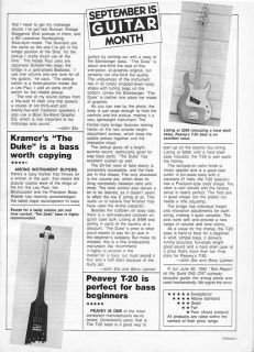 Vintage Kramer The Duke Headless Bass Guitar w OHSC