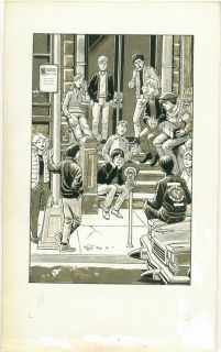 Original Art Ralph Reese Harvey Kurtzman Satirical Paperback Book Nuts