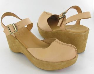 Kork Ease Verna Wedge Shoes Natural Womens Size 7 M New $145