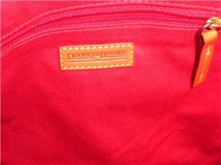 Authentic Dooney and Bourke Signature Bucket Bag Denim w Orange
