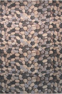 5x8 Area Rug Modern Pebble Stone Design Carpet New 5 x 73