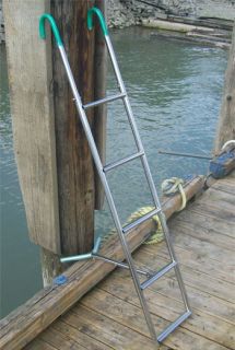 Mounts on to the rail of nearly any boat. Extra high ladder makes