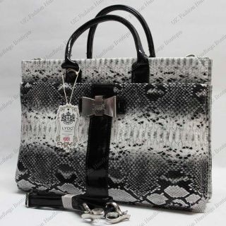 Lydc Ladies Snakeskin Handbag Laptop Briefcase Bag