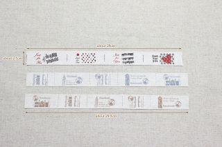 LOT17 Linen London Heart 25mm Cotton Label Ribbon Sewing Fabric Tape