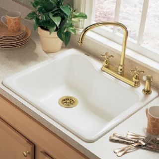 American Standard Silhouette Single Bowl Kitchen 25 Sink 7172