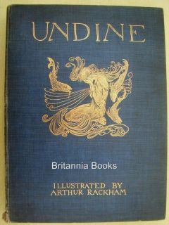 Scarce Arthur Rackham Undine 1909 1st £4 99 Start Maiden Goblin Fairy