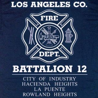 Los Angeles County Fire Dept Battalion 12 T Shirt M