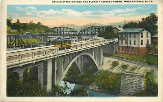 WV Morgantown Pleasant Street Bridge Early R16817