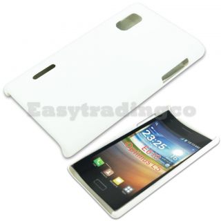 White Hard Back Cover Case for LG Optimus L5 E610