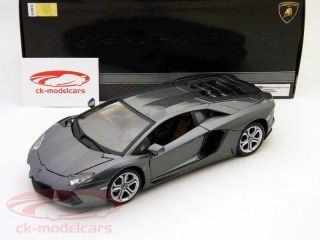 Lamborghini Aventador LP700 4 Grey Metalic 1 18 Bburago
