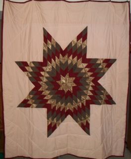 LAKOTA Sioux Native American Star Quilt 84 x 69