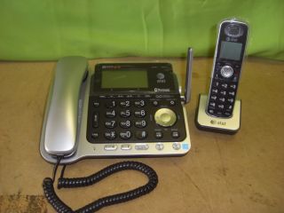 At T TL86109 DECT 6 0 Two Line Corded Cordless Phone System