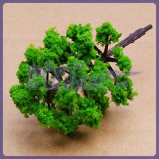10 Pcs Green Model Tree Scale War Layout Train HO N 8cm