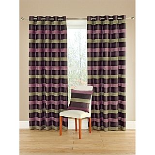 Casino curtains in aubergine   