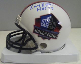 Larry Little Hofautographed Mini Hall of Fame Helmet