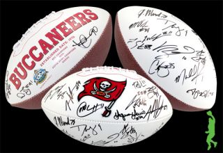 2012 Tampa Bay Buccaneers Bucs Team Signed Football Ball Mike Williams