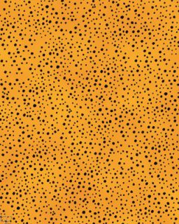 FQ Loralie Spice Cats Black Dots Cheddar Orange Fat Quarter Quilting