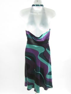 Laundry by Shelli Segal Multicolor Silk Halter Dress 6