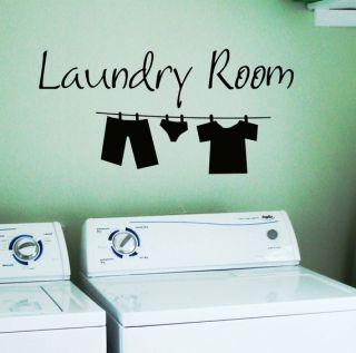 Laundry Room Removable Wall Stickers Wall Decal