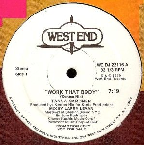 Taana Gardner Work That Body Promo 1979 Larry Levan Mix Hear