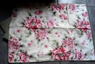 Laura Ashley Cottage Chic Pink Sage Rose Twin Comforter