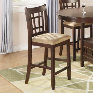 Wheat Back Cherry Finish Counter Stool Chair by Coaster 100889N Set of