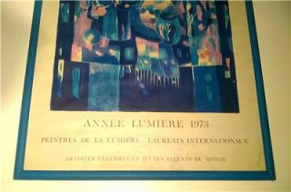 Rare 1973 Musee Du Gemmail tours lourders annee lumiere exhibition