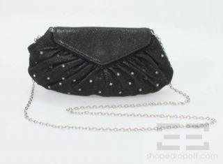 Lauren Merkin Black Shimmer Diana Handbag