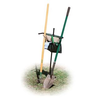 Stand Up Post Holder Organizer Back Yard Lawn Care Aid Flowers