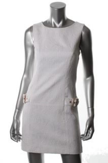 Laundry by Shelli Segal New White Jacquard Sleeveless Wear to Work