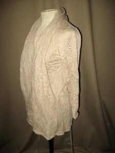 Laurie B Knitwear Brazeau Beige Cotton Sweater M New