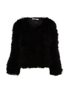 Selfish Fluffy Jacket Black   