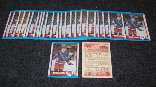 25 Brian Leetch 1989 90 O Pee Chee New York Rangers Mint RC Rookies