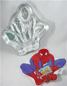 Wilton SPIDERMAN CAKE PAN w/ Instructions Crouching 2008 Spider Man