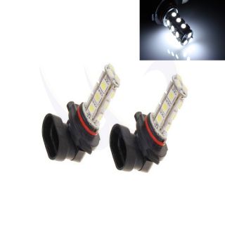 LED 9006 18 SMDs White Light Bulb Replacement Fits On Fog Light (2 pc