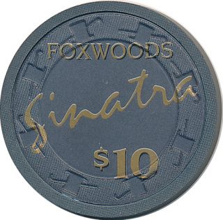10 Foxwoods Casino Chip Ledyard Connecticut Paulson Frank Sinatra