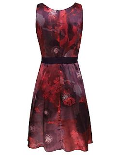 Kaliko Garnet Floral Prom Dress Red   