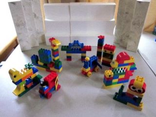 LEGO DUPLO BUILDING BLOCKS 110 +/  PIECES 2 VEHICLES AIRPORT BLOCK 2